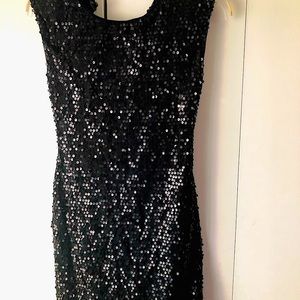 Sequin black dress
